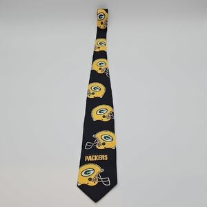 NFL Green Bay Packers Black and Yellow Neck Tie